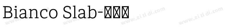 Bianco Slab字体转换